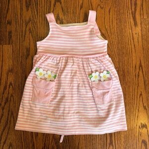 Florence Eiseman size 3T pink striped flower pot dresss